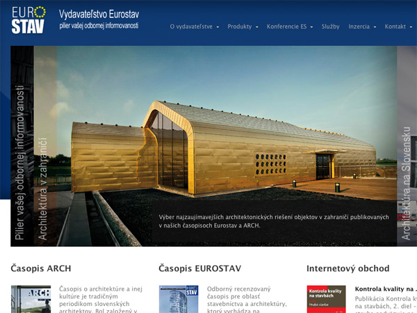 Webové stránky Vydavateľstva Eurostav