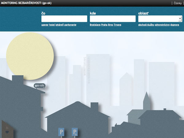 Internetový portál monitoringu bezbariérovosti go-ok v.2