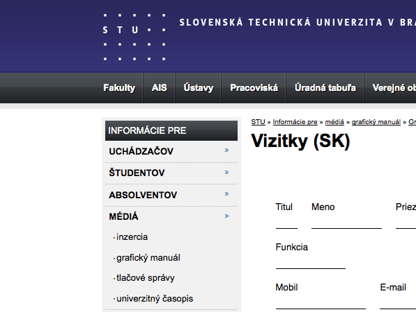 Generovanie dokumentov a vizitiek