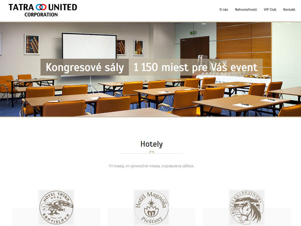 Nové webové stránky Tatra United Corporation